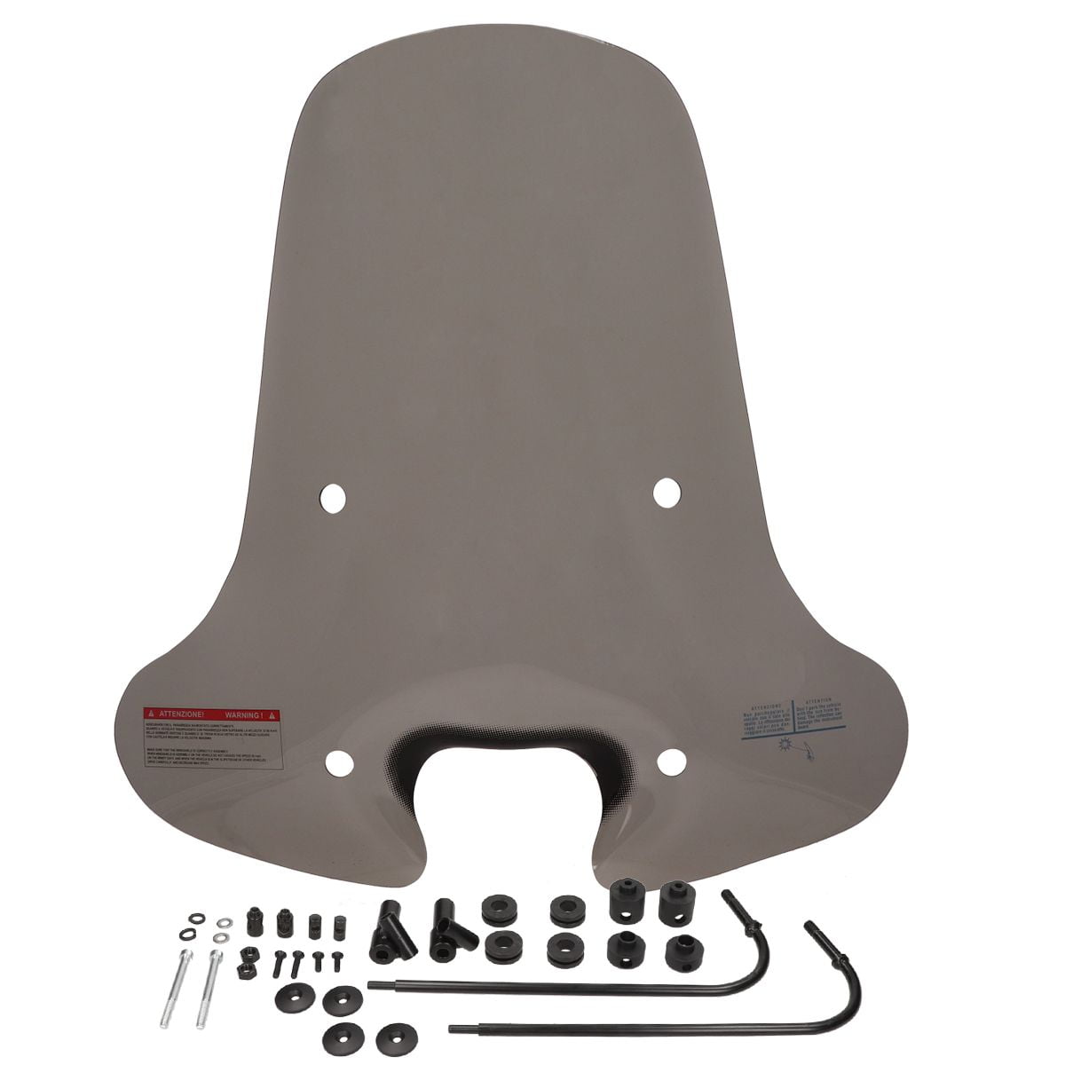 Windscherm Piaggio Zip hoog smoke