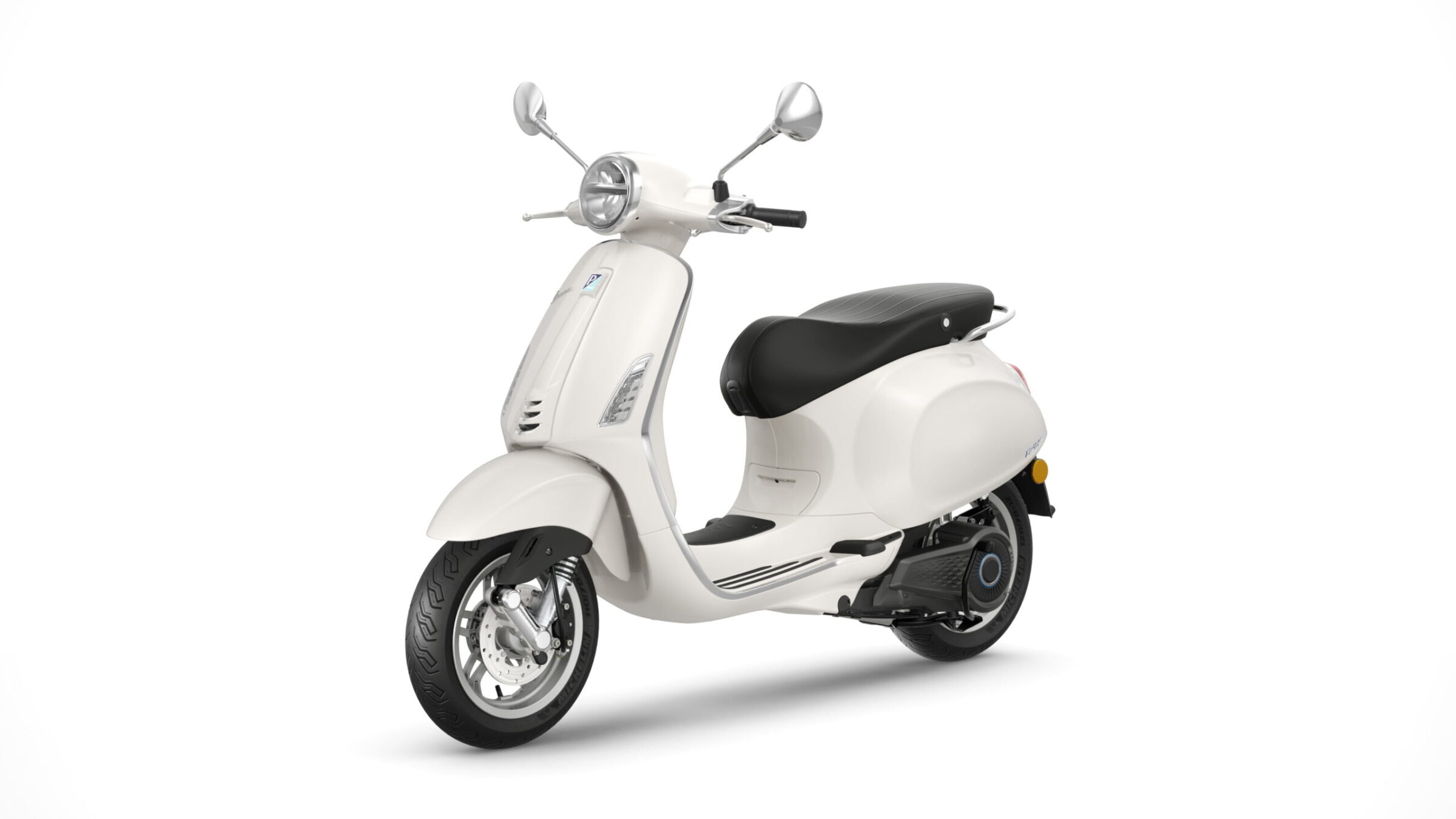 Alternative view of Vespa Primavera Elettrica Bianco